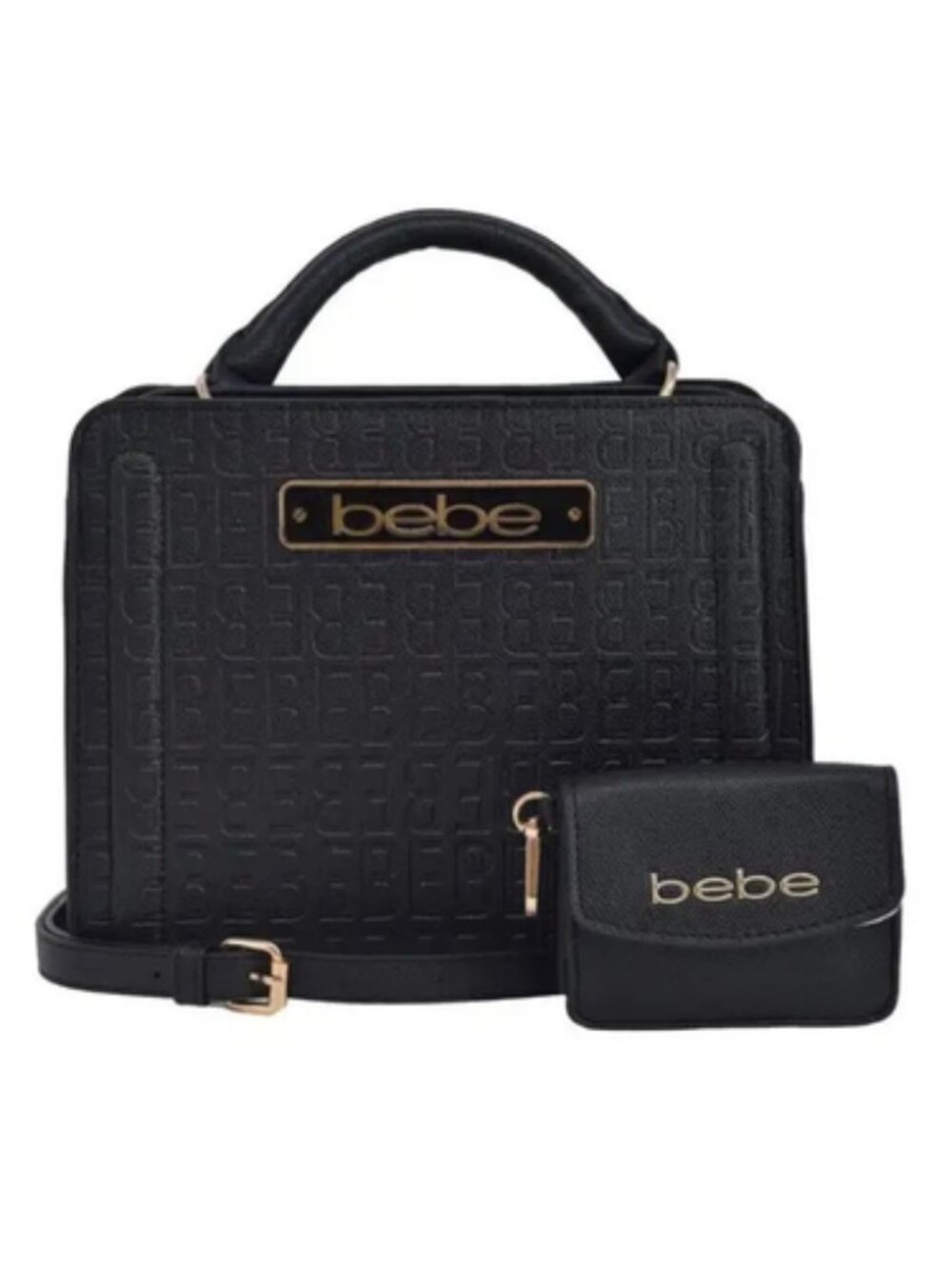Embossed Thea Small Satchel bag with Matching Wallet MSRP $109